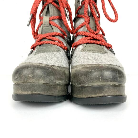 Sorel Blake Lace Quarry Hiker Boots Waterproof EVA Footbed Stacked Heel Size 7 - Picture 11 of 11